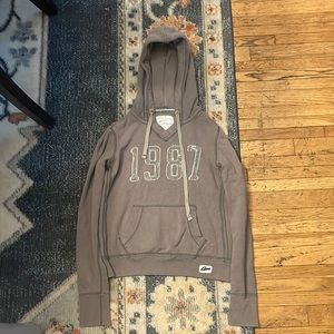 Areo hoodie, well shape, small stain from bleach.